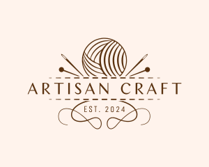 Yarn Sewing Craft logo design