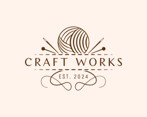 Yarn Sewing Craft logo design