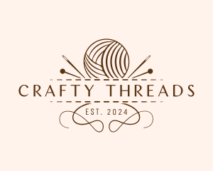 Yarn Sewing Craft logo design