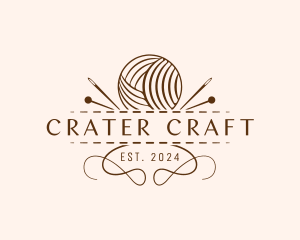 Yarn Sewing Craft logo design