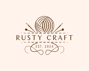 Yarn Sewing Craft logo design