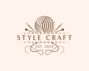 Yarn Sewing Craft logo design