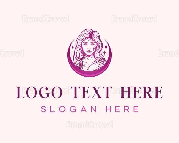 Woman Waxing Spa Logo