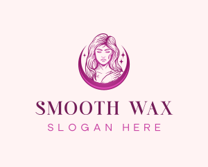 Woman Waxing Spa logo design