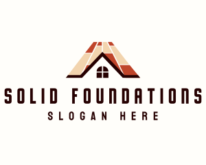 Wood - Flooring House Property logo design