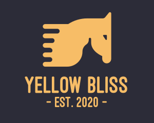 Yellow Fast Horse logo design