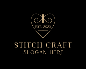 Tailor - Needle Heart Tailoring logo design