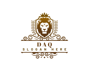 Luxurious - Royalty Lion Shield logo design