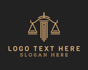 Justice - Pillar Scale Law Firm logo design