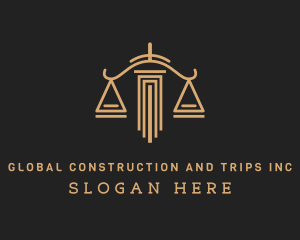 Court House - Pillar Scale Law Firm logo design