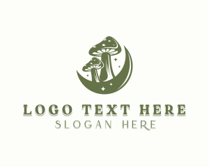 Dispensary - Organic Shiitake Mushroom logo design