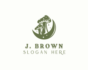 Shrooms - Organic Shiitake Mushroom logo design