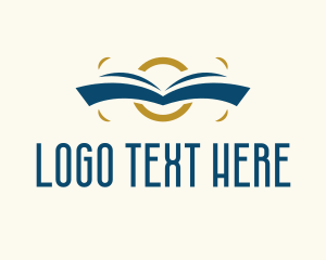 Online Class - Book Academic Library logo design