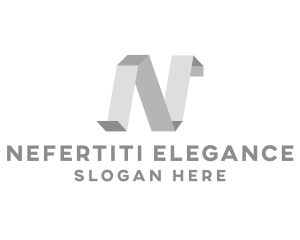 Origami Interior Design Letter N logo design