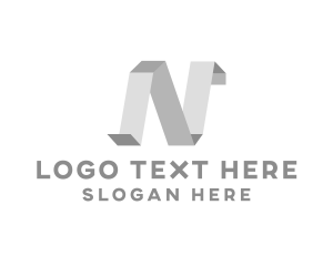 Construction - Origami Interior Design Letter N logo design