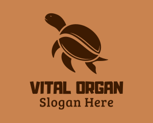 Organic Tortoise Coffee Bean logo design