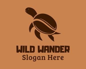 Organic Tortoise Coffee Bean logo design