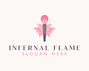 Makeup Brush Cosmetics logo design