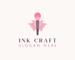 Makeup Brush Cosmetics logo design