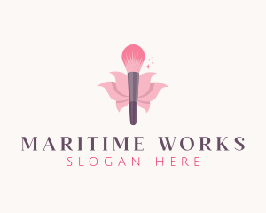 Makeup Brush Cosmetics logo design