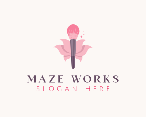 Makeup Brush Cosmetics logo design