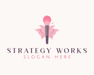 Makeup Brush Cosmetics logo design