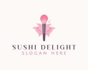 Makeup Brush Cosmetics logo design