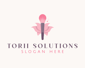 Makeup Brush Cosmetics logo design