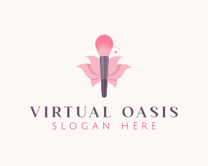 Makeup Brush Cosmetics logo design