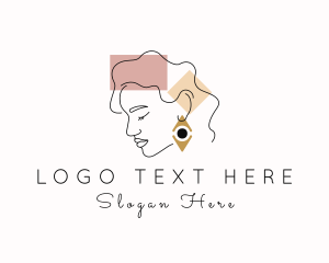 Elegant - Woman Style Earring logo design