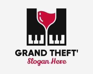 Grand Piano Wine logo design