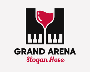 Grand Piano Wine logo design