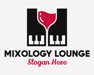 Grand Piano Wine logo design