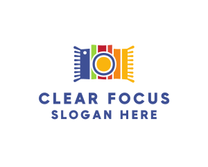 Focus - Colorful Carpet Photography logo design