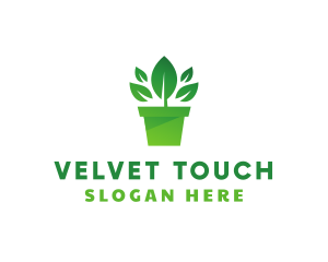 Green Leaf Pot  logo design