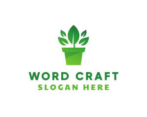 Green Leaf Pot  logo design