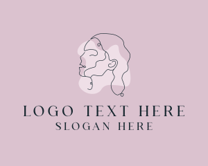 Hairdresser - Beauty Woman Face logo design