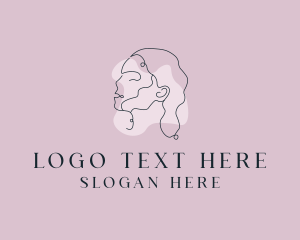 Hair Stylist - Beauty Woman Face logo design