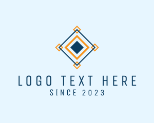 Tiler - Diamond Square Tile logo design