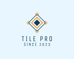 Tiler - Diamond Square Tile logo design