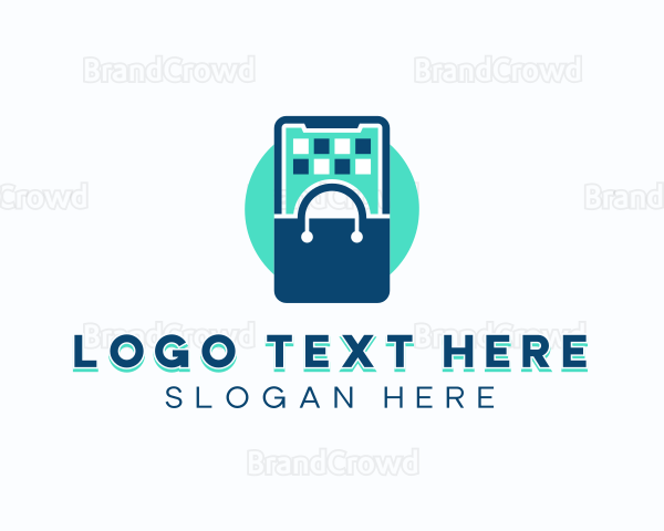 Phone Shopping Bag Logo