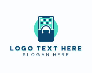 Shopping Bag - Phone Shopping Bag logo design