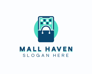 Phone Shopping Bag logo design