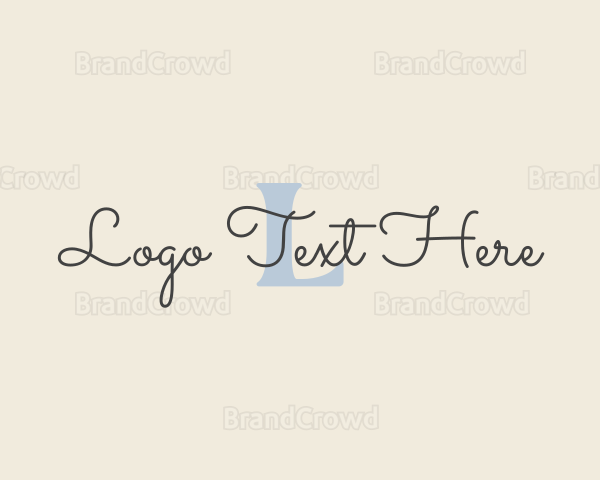 Elegant Cursive Beauty Logo