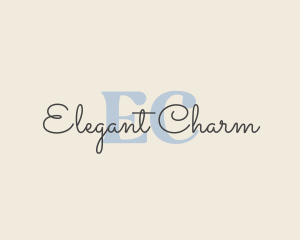 Elegant Cursive Beauty logo design