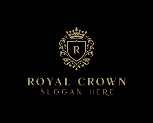 Crown Shield Monarch logo design