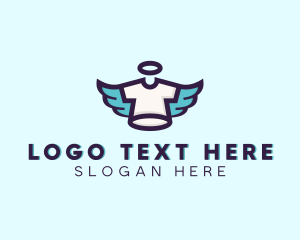 Tshirt Clothing Wings  logo design