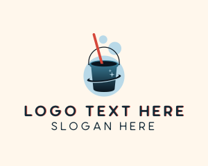 Hygiene - Bucket Cleaning Mop logo design
