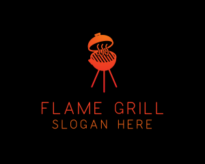 Grill - Hot Barbecue Grill logo design