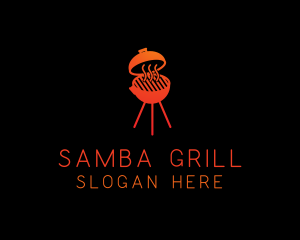 Smoked Hot Barbecue Grill logo design